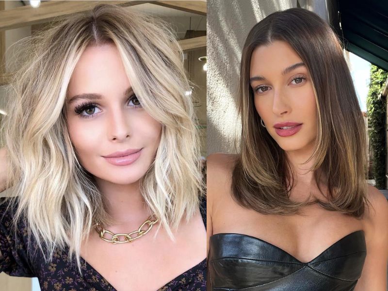 Blunt Collarbone Cut – Lob ngang vai tỉa đuôi thẳng