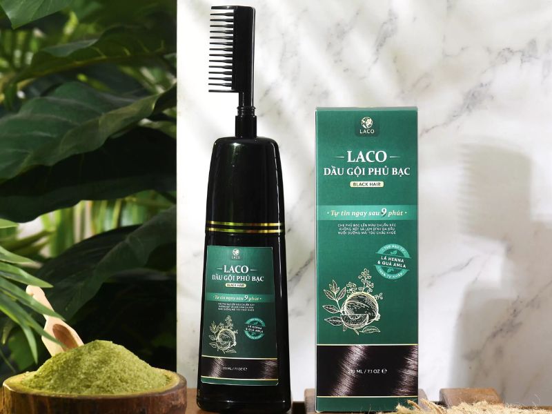 Dầu gội phủ bạc Laco 9 Phút