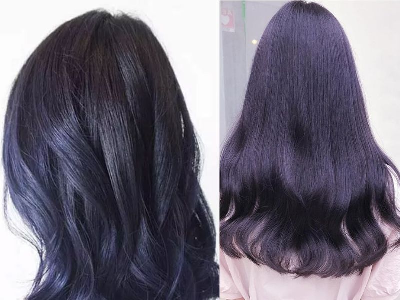 Nhuộm màu tím đen