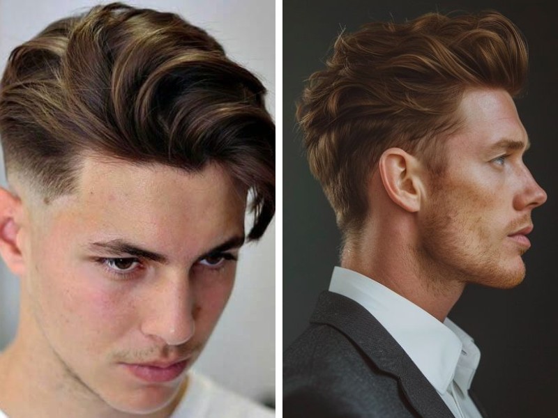 Kiểu tóc Short Quiff dài