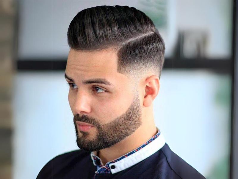 Side Part Pompadour