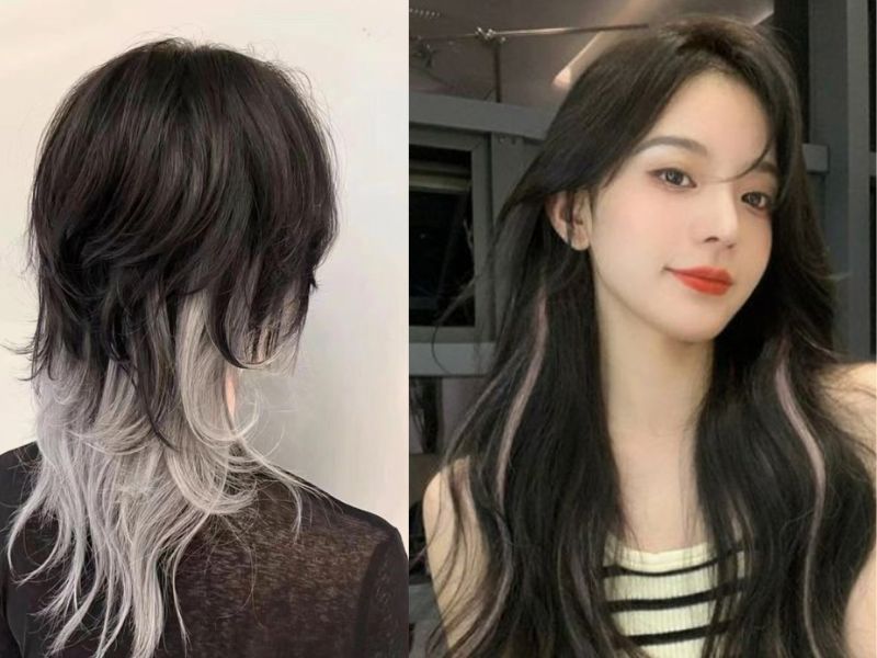 Tóc layer dài kết hợp highlight