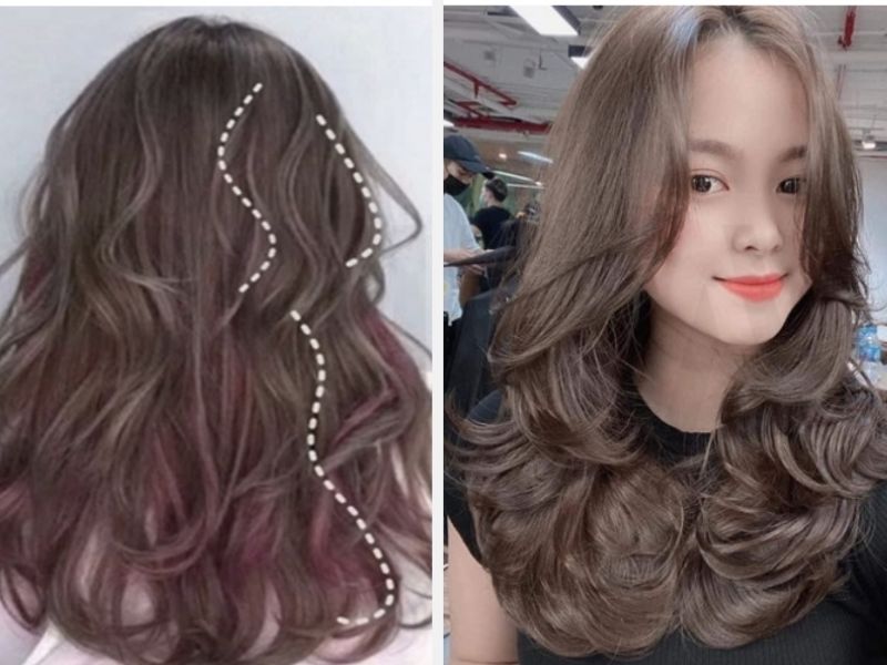 Tóc layer xoăn sóng nhẹ