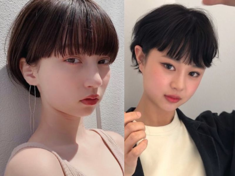 Tóc tomboy mái bằng
