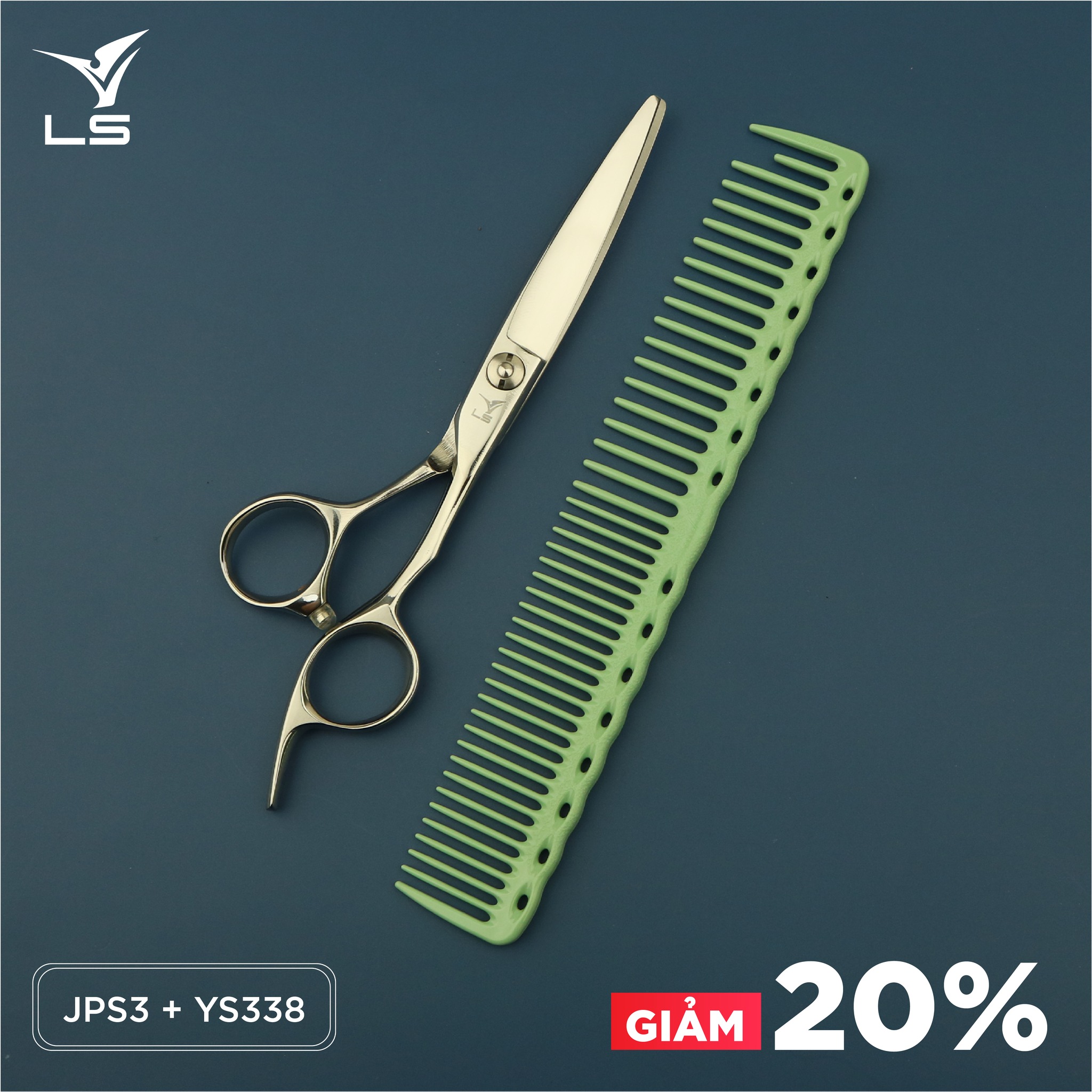 Kéo cắt tóc VLS được sản xuất bằng thép Nhật tốt