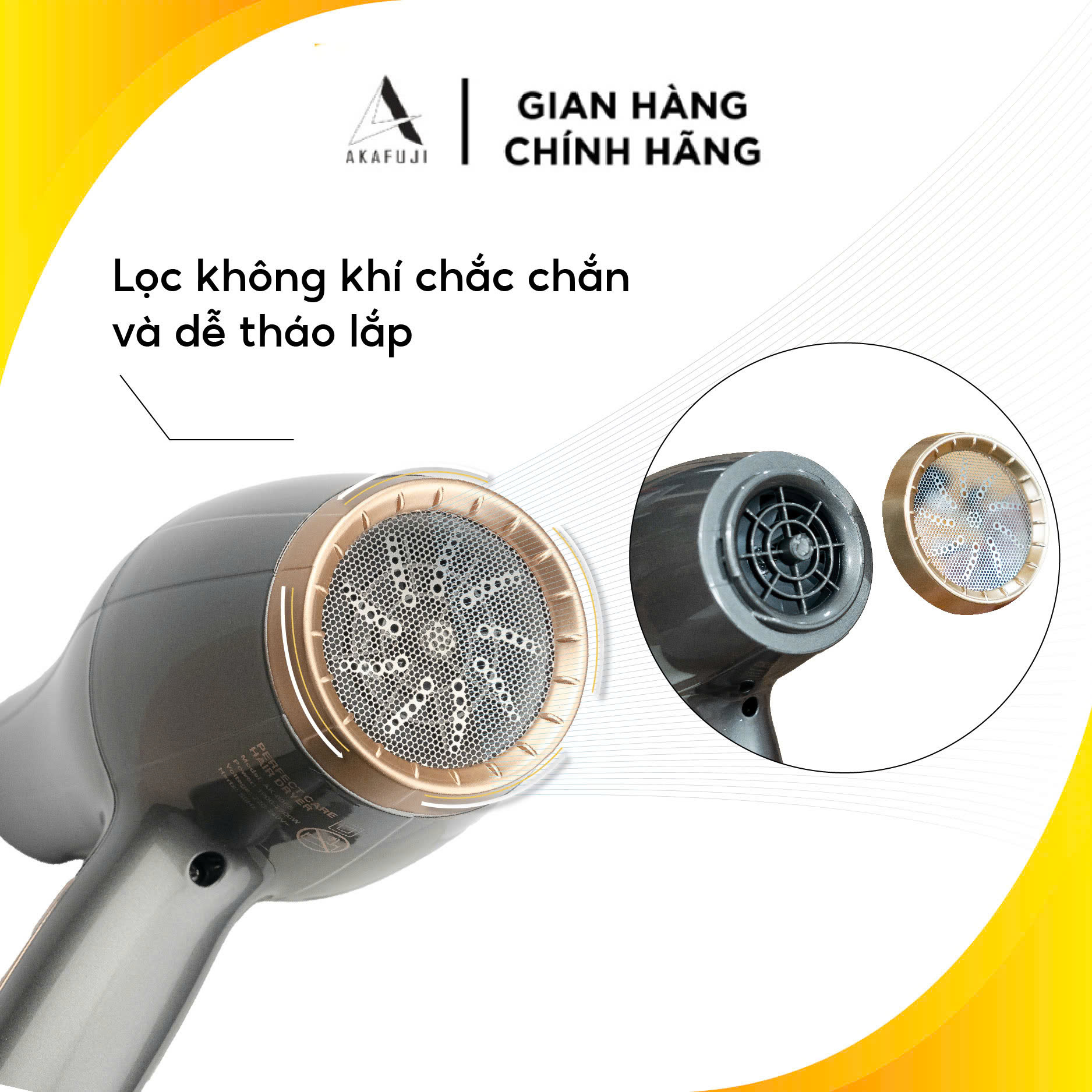 máy sấy tóc giá rẻ akafuji - ảnh 2