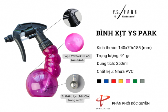 Tìm hiểu công năng của bình xịt YS Park Tìm hiểu công năng của bình xịt YS Park
