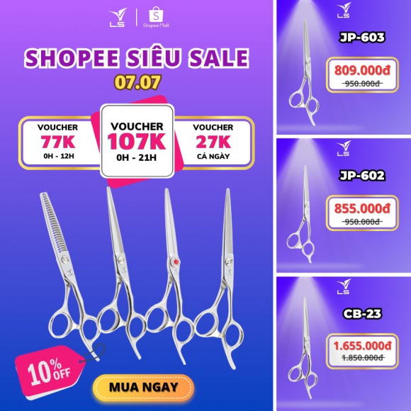 Chốt deal giá hời cùng kéo cắt tóc VLS Chốt deal giá hời cùng kéo cắt tóc VLS