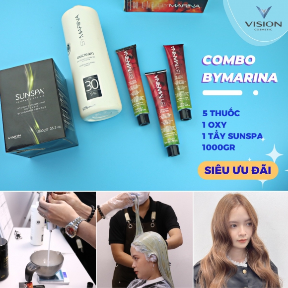 Ưu đãi giá hời với combo thuốc nhuộm Bymarina Ưu đãi giá hời với combo thuốc nhuộm Bymarina