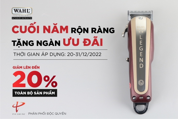 Chương trình khuyến mãi dành riêng cho các tín đồ của tông đơ WAHL Chương trình khuyến mãi dành riêng cho các tín đồ của tông đơ WAHL