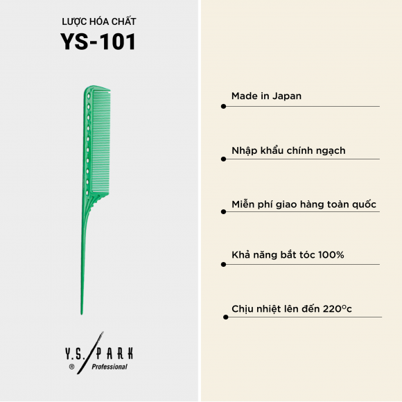 Mẫu lược hóa chất cơ bản YS Park 101 Mẫu lược hóa chất cơ bản YS Park 101