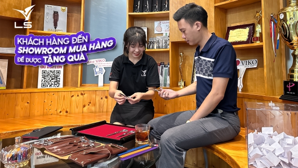 Nhận quà tại showroom khi mua kéo cắt tóc VLS Nhận quà tại showroom khi mua kéo cắt tóc VLS