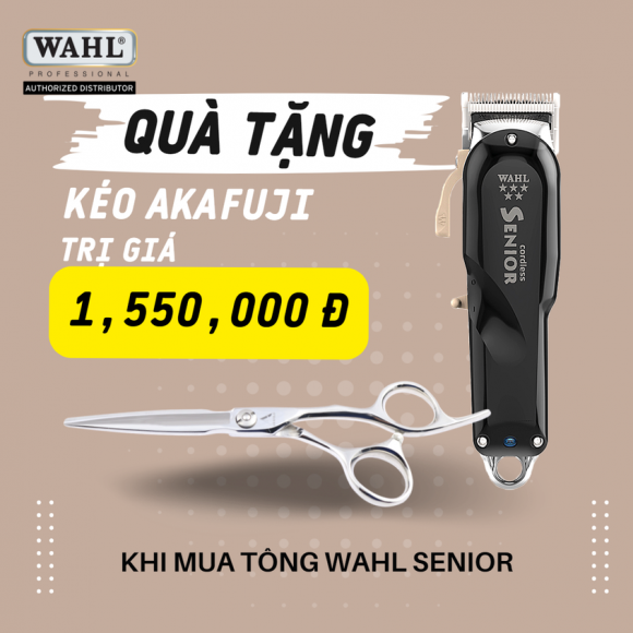 Mua tông đơ WAHL Senior tặng kéo cắt tóc Akafuji Mua tông đơ WAHL Senior tặng kéo cắt tóc Akafuji