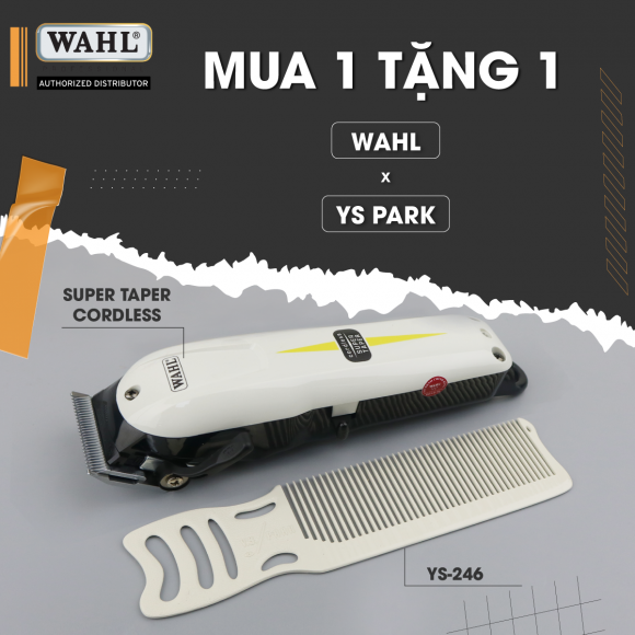 Khuyến mãi mua 1 tặng 1 tông đơ cắt tóc WAHL và lược YS Park Khuyến mãi mua 1 tặng 1 tông đơ cắt tóc WAHL và lược YS Park