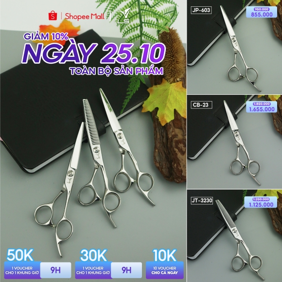 Săn deal giá hời cùng kéo cắt tóc VLS Săn deal giá hời cùng kéo cắt tóc VLS