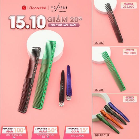 Săn sale cùng lược YS Park Săn sale cùng lược YS Park