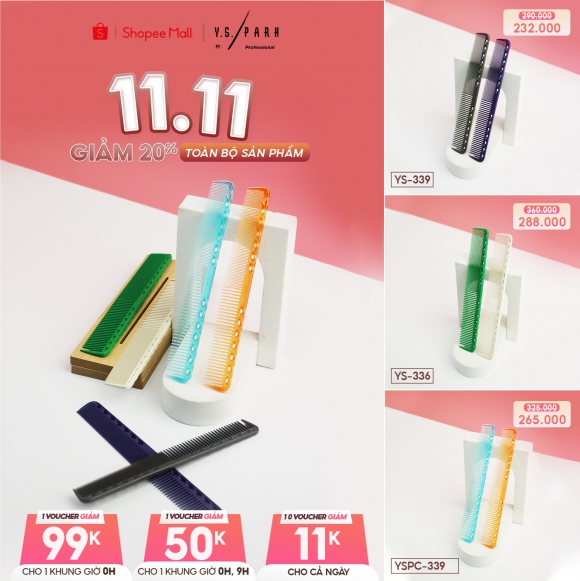 Cùng lược YS Park săn sale 11.11 Cùng lược YS Park săn sale 11.11