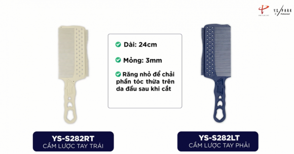 So sánh sự khác biệt giữa lược YS Park S282RT và YS Park S282LT So sánh sự khác biệt giữa lược YS Park S282RT và YS Park S282LT