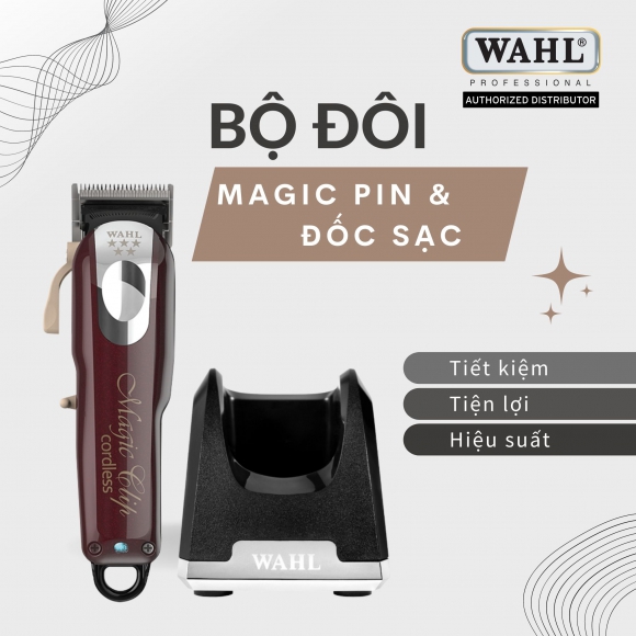 Bộ đôi tông đơ WAHL Magic pin kèm đốc sạc ưu đãi duy nhất trong tháng 4 Bộ đôi tông đơ WAHL Magic pin kèm đốc sạc ưu đãi duy nhất trong tháng 4