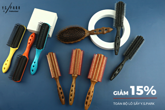 Ưu đãi giá hời khi mua các sản phẩm lược lô sấy YS Park Ưu đãi giá hời khi mua các sản phẩm lược lô sấy YS Park