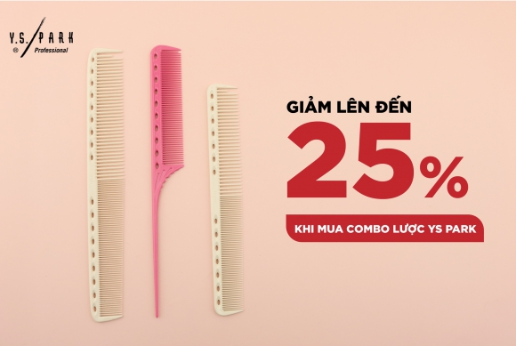 Giảm tới 25% khi mua combo lược YS Park Giảm tới 25% khi mua combo lược YS Park
