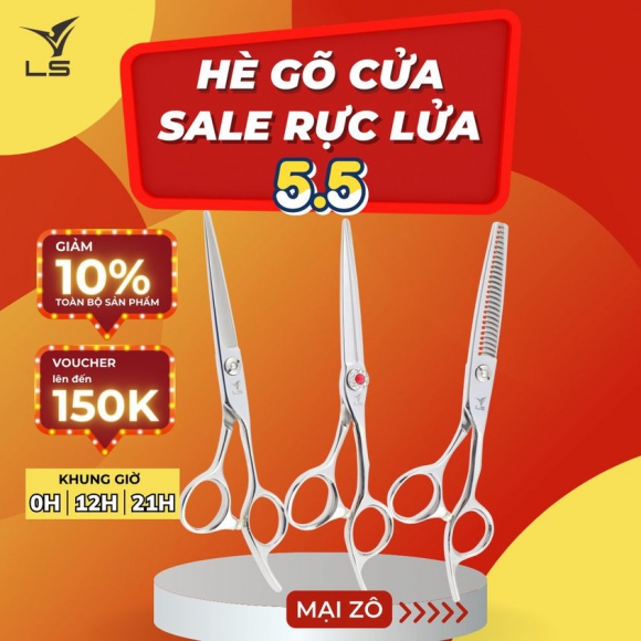 Nhận ưu đãi lớn từ kéo cắt tóc VLS Nhận ưu đãi lớn từ kéo cắt tóc VLS